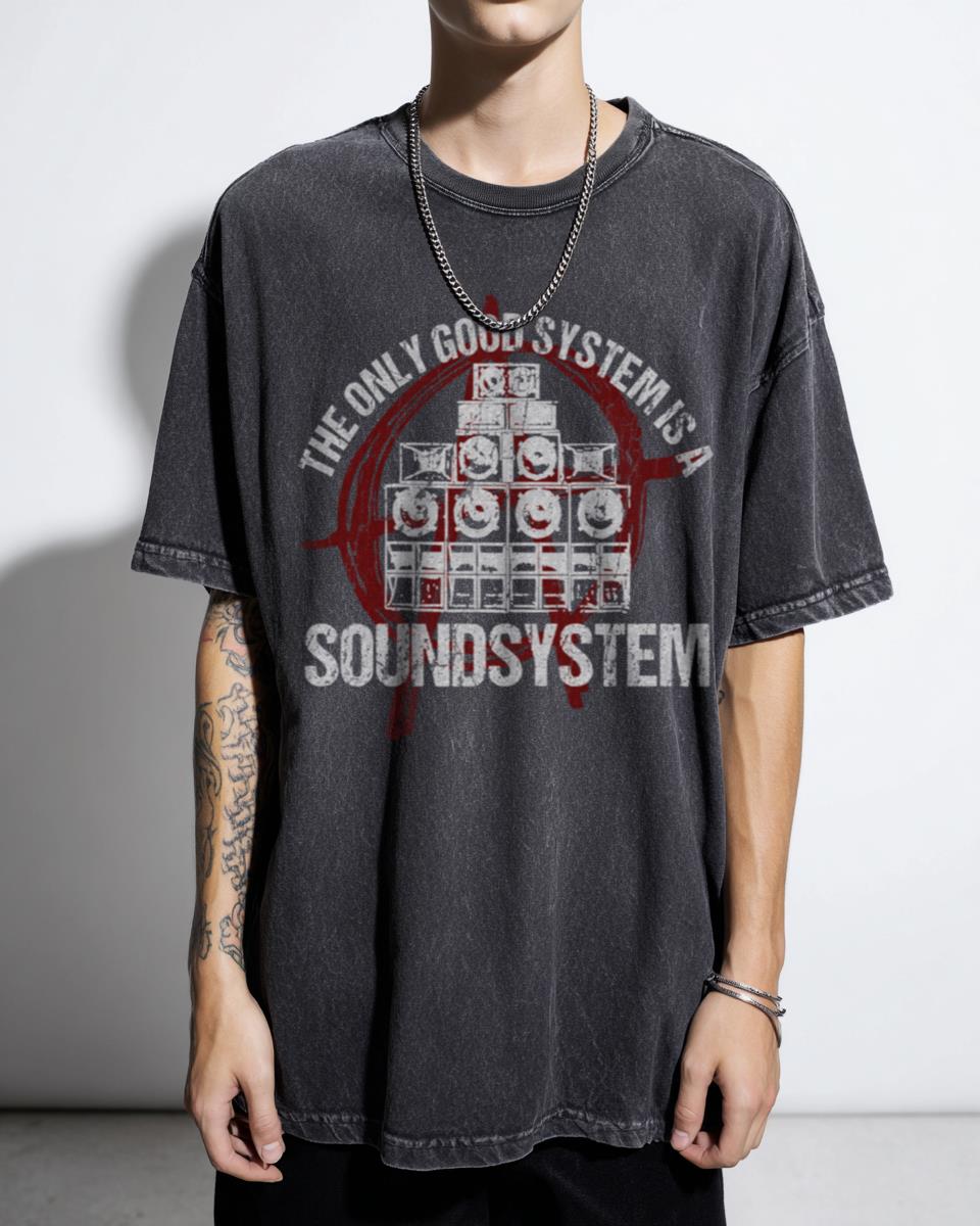 Sound System Anarchy T-Shirt | Anti-Capitalist Rave Music Tee