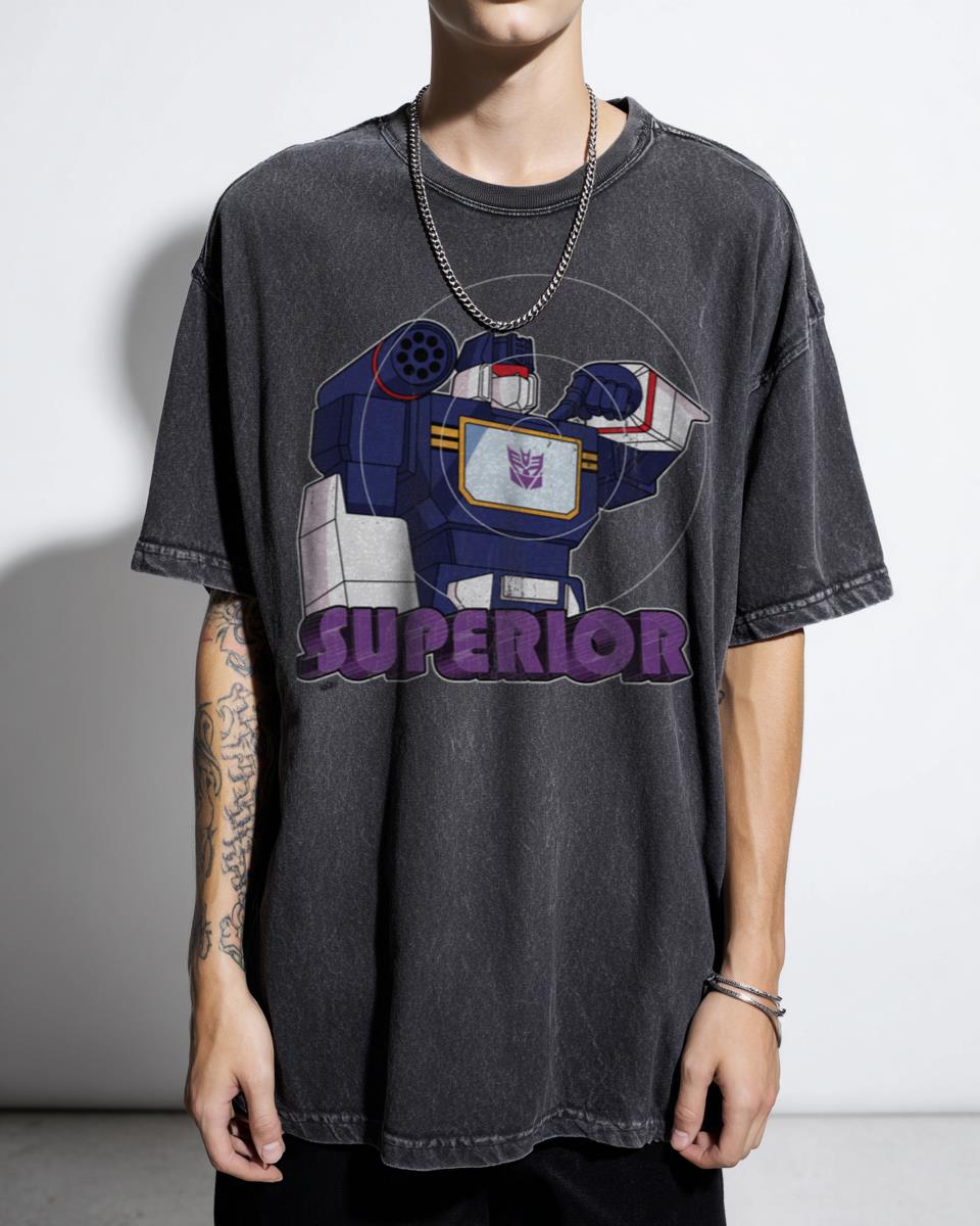 Soundwave Superior Decepticon Transformers T-Shirt - 80s Cartoon Robot Fan