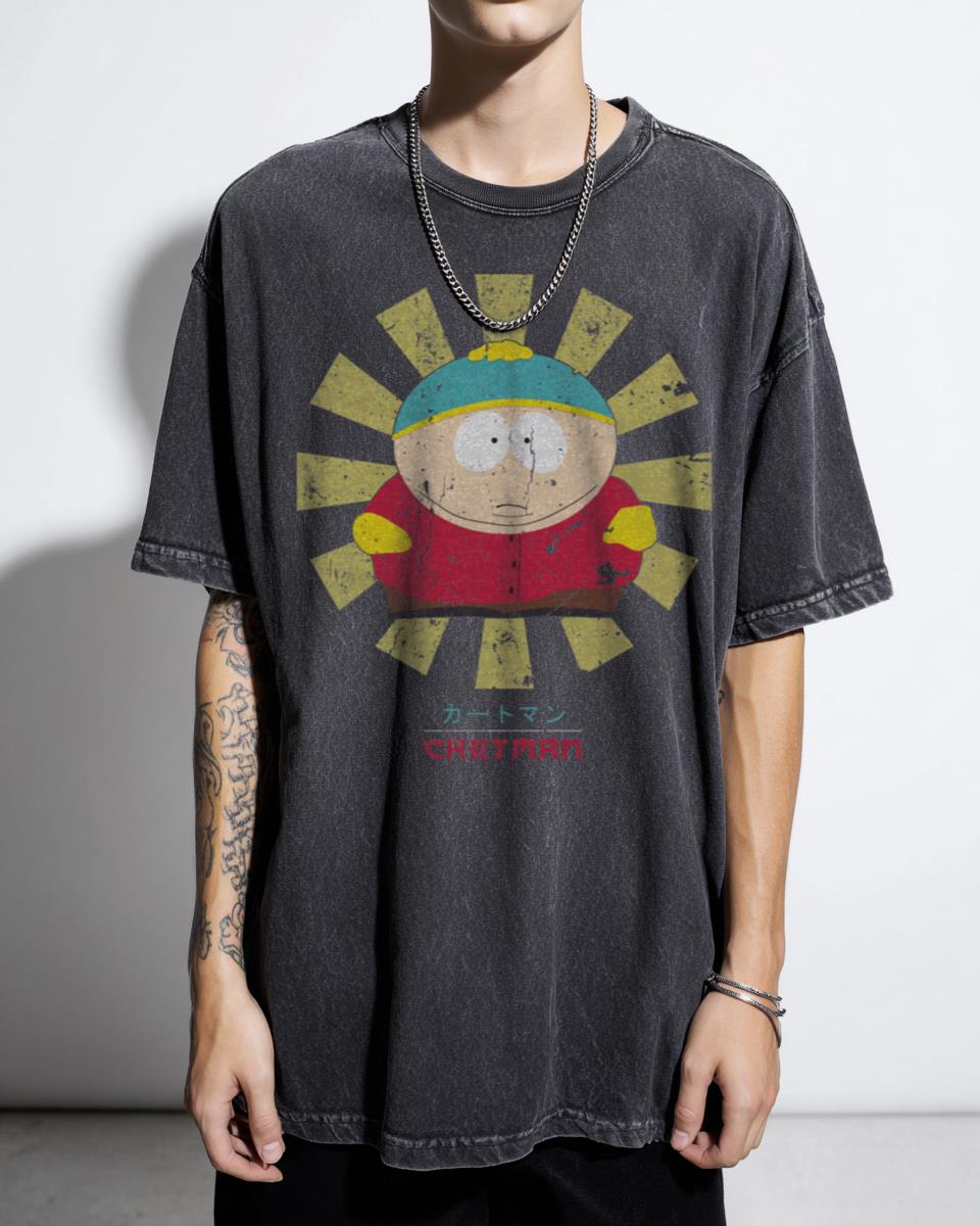 South Park Cartman Retro Japanese T-Shirt - Anime Inspired Comedy Fan
