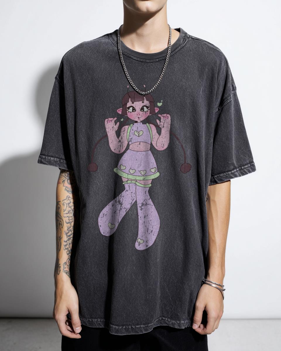 Space Alien Cutie T-Shirt | Kawaii Alien Girl Uchuu Kei