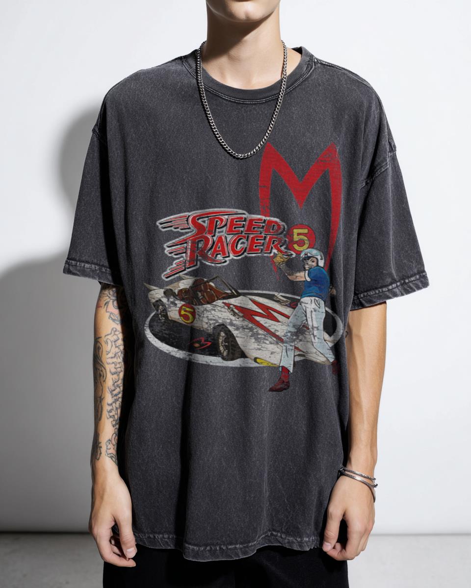 Speed Racer Go Go Go T-Shirt | Mach 5 Anime Retro Car