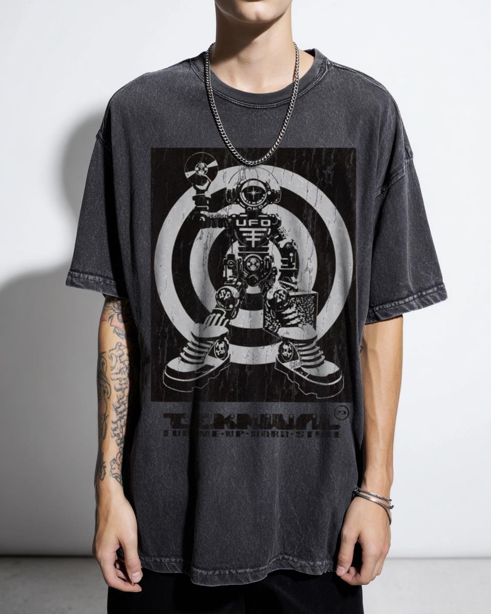 Spiral Tribe UFO Teknival Rave Electronic Music T-Shirt