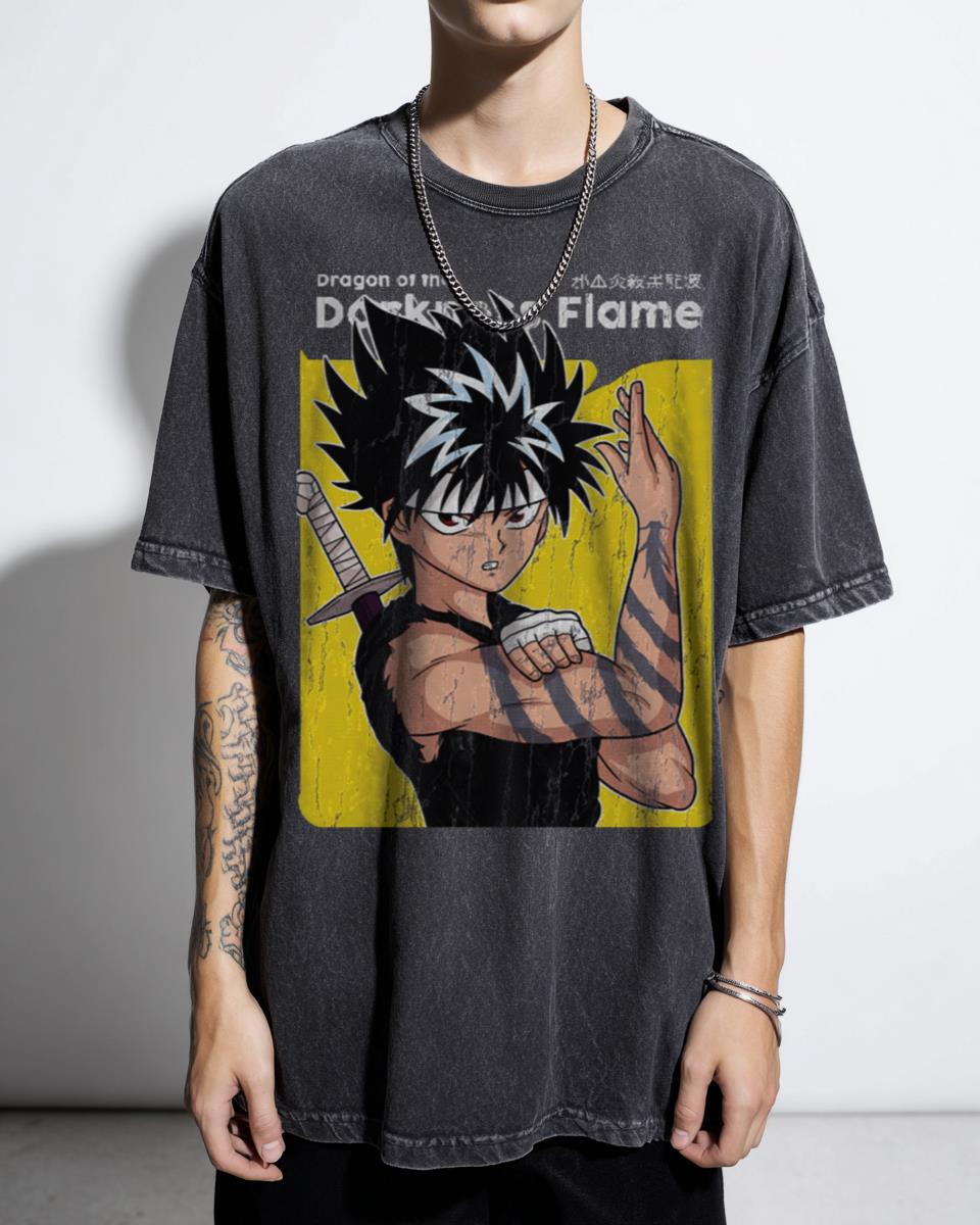Spirit World Detective Darkness Flame Yu Yu Hakusho T-Shirt - Anime Birthday Gift
