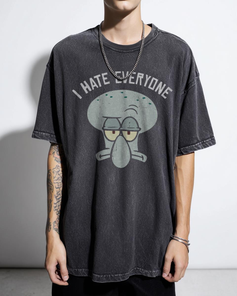 Spongebob SquarePants Squidward I Hate Everyone T-Shirt