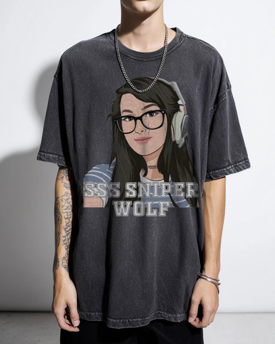 SSSniperWolf Essential Youtuber Fan Art T-Shirt - Funny Cosplay Gaming Tee