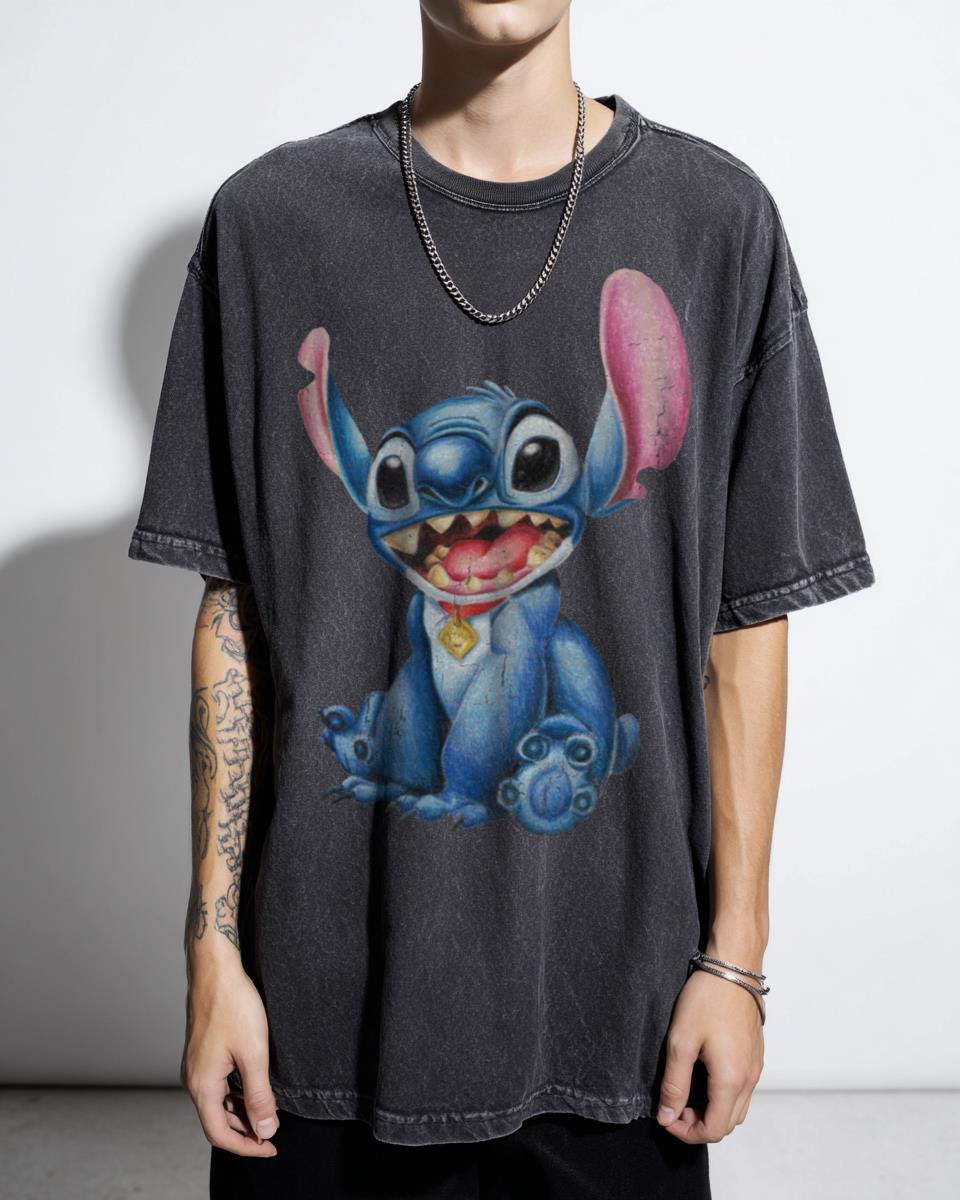 Stitch Colored Pencils Disney Lilo & Stitch T-Shirt - Cartoon Fan Art