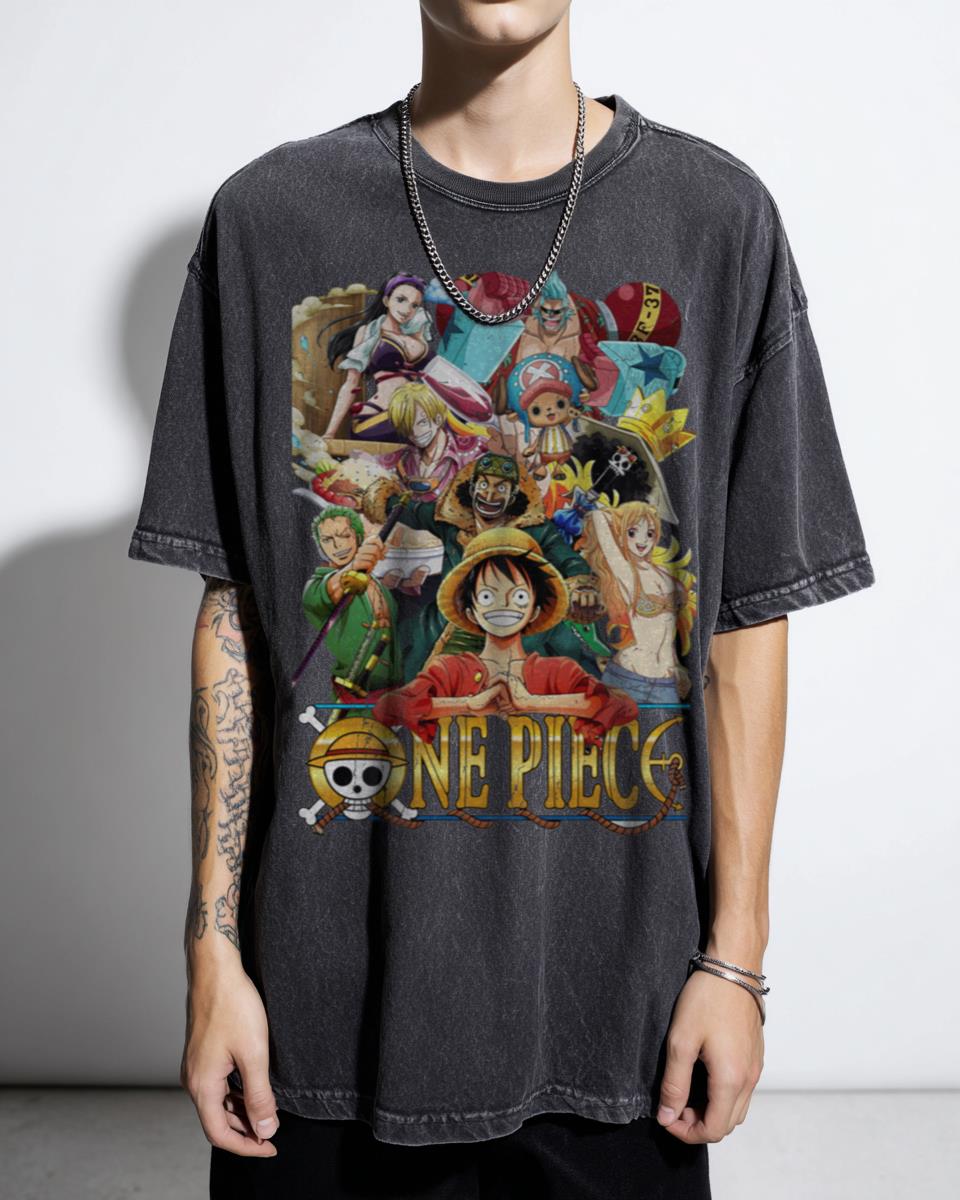 Straw Hat Crew One Piece T-Shirt - Luffy Zoro Sanji Anime Fan Gift