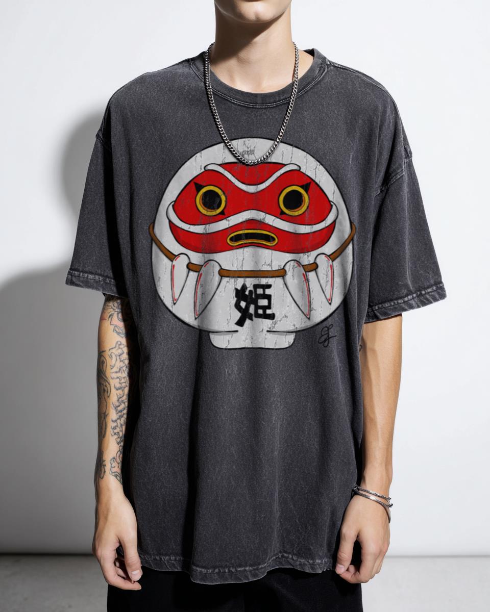 Studio Ghibli Hime Daruma Manga T-Shirt - Japanese Anime Fan Gift