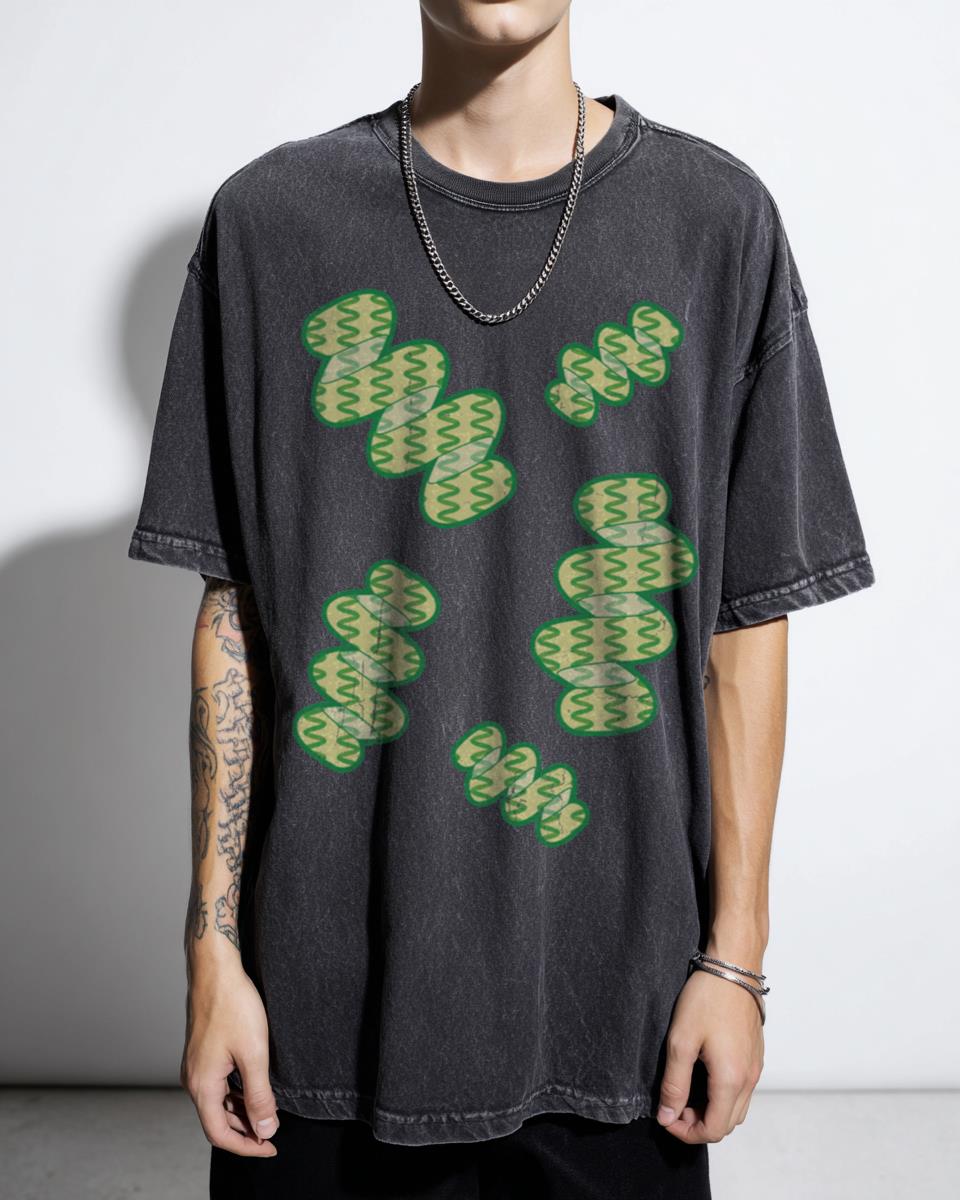 Stunning Spirulina T-Shirt | Biology Microorganism Pattern Tee