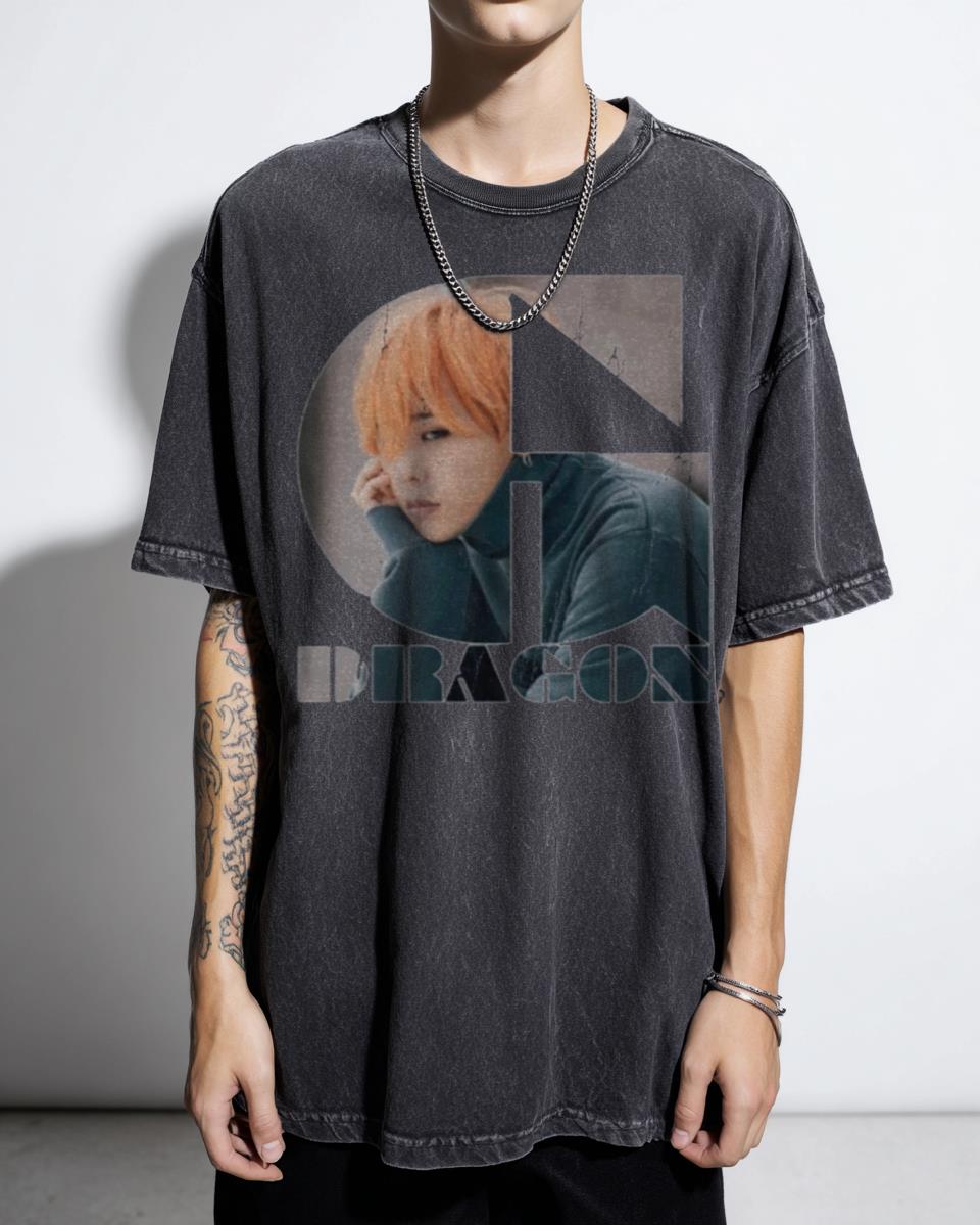 Stylish BIGBANG G-Dragon K-Pop Typography T-Shirt - Korean Music Fan Apparel