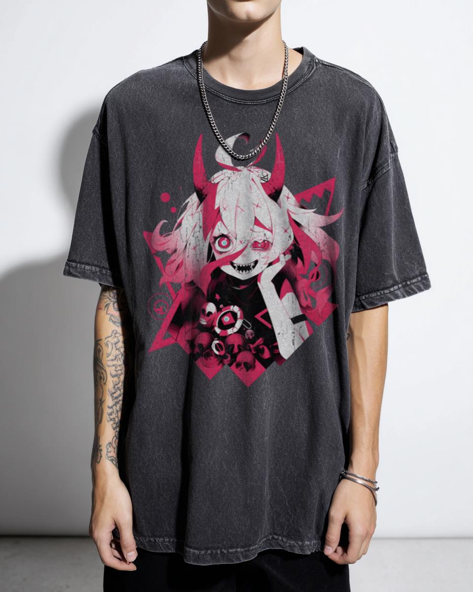 Sultry Devil Anime Waifu Graphic T-Shirt - Japanese Manga Culture Unisex