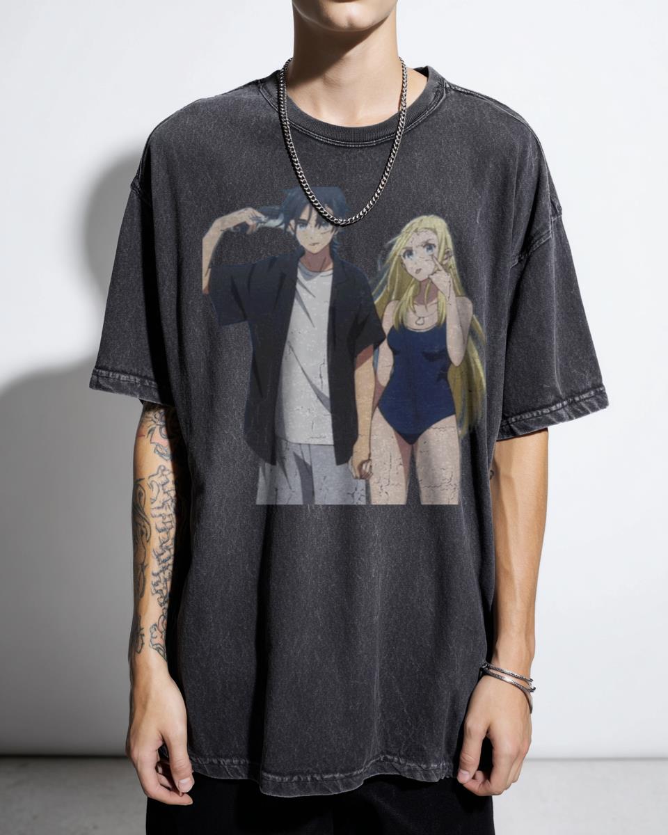 Summer Time Rendering Anime Manga Fan Art T-Shirt - Shinpei Ushio Mio