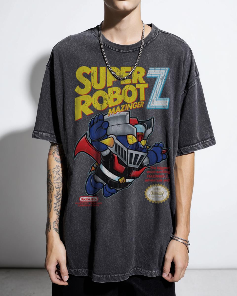 Super Robot Mazinger Z Anime T-Shirt - Retro 80s Japanese Mecha Manga