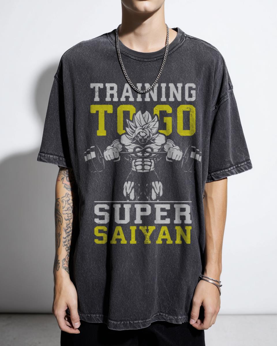 Super Saiyan Anime Gym Motivational Dragon Ball Z Tee