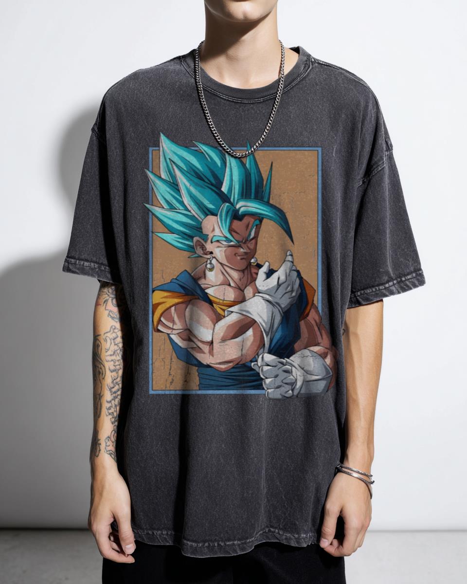 Super Saiyan Blue Vegito Fusion Warrior T-Shirt - Dragon Ball Z Anime Manga Unisex