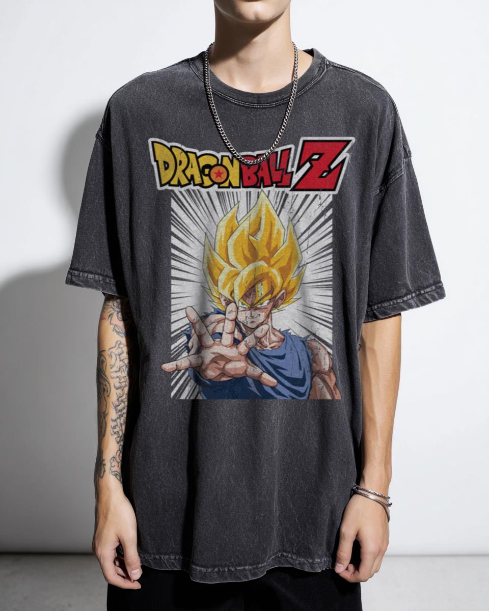 Super Saiyan Goku Action Pose Anime T-Shirt - Dragon Ball Z Manga Fan Apparel Unisex