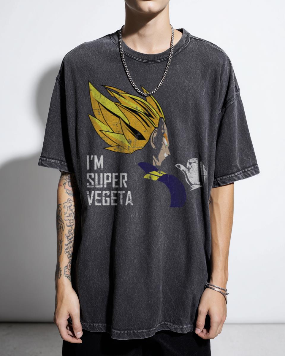 Super Vegeta Dragon Ball Anime Manga T-Shirt - Japanese Strong Saiyan Fan