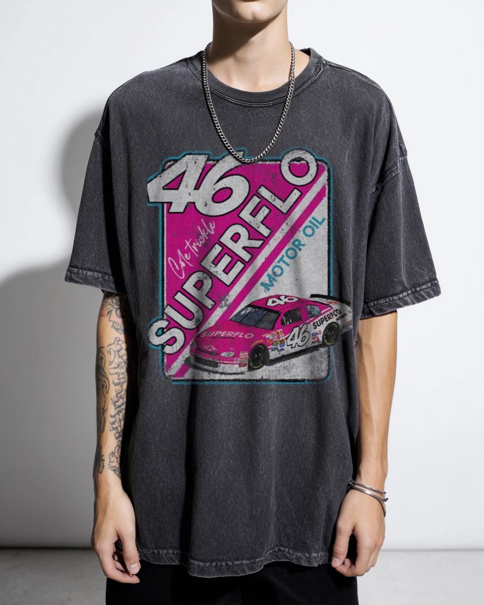 Superflo Racing Vintage Tee | 80s 90s NASCAR Movie Shirt