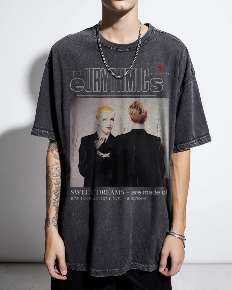 Sweet Dreams Eurythmics 80s Synthpop Music T-Shirt - Annie Lennox New Wave Band Tee
