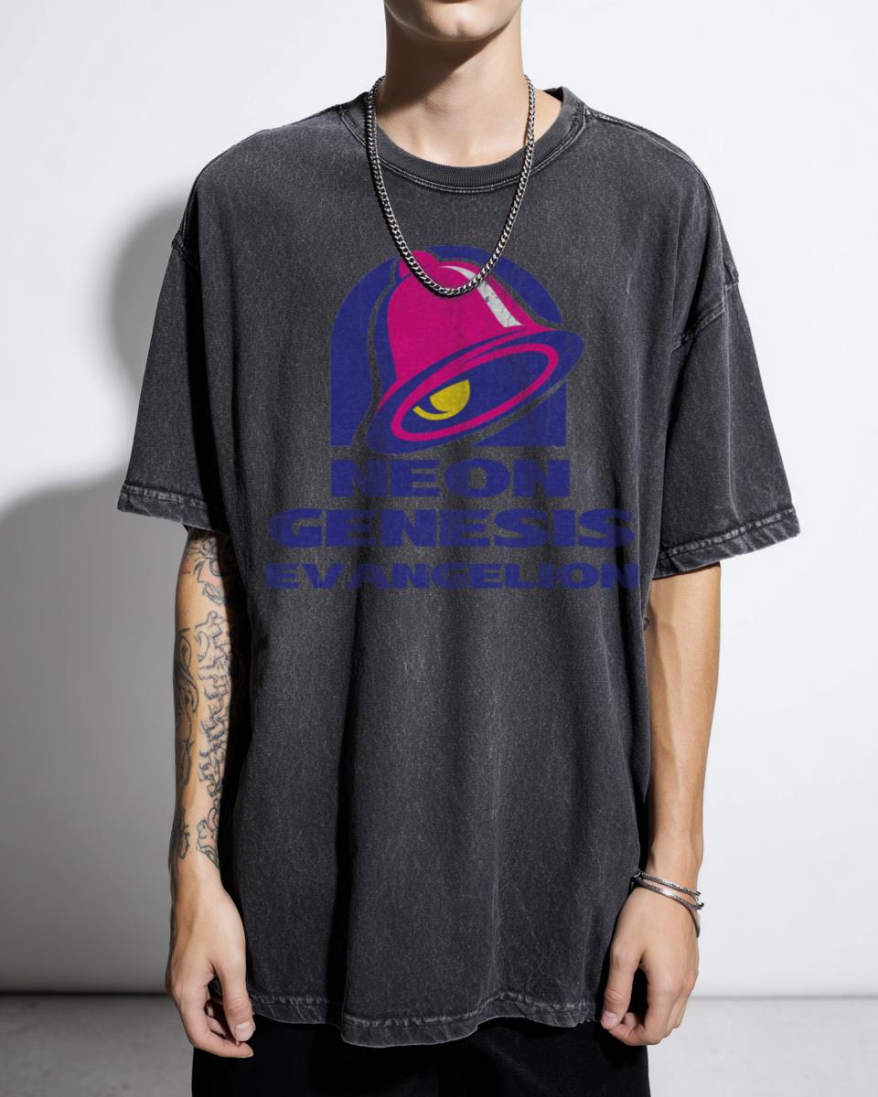 Taco Genesis Evangelion Anime Fan Art T-Shirt - Neon Genesis Eva Weeb Food Unisex