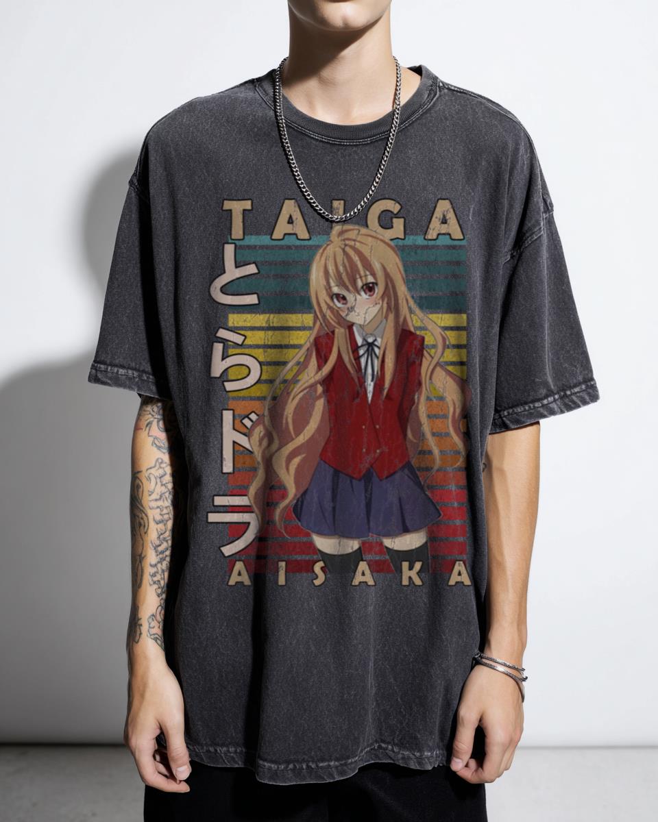 Taiga Aisaka Toradora Retro Anime T-Shirt | Fan Art Design