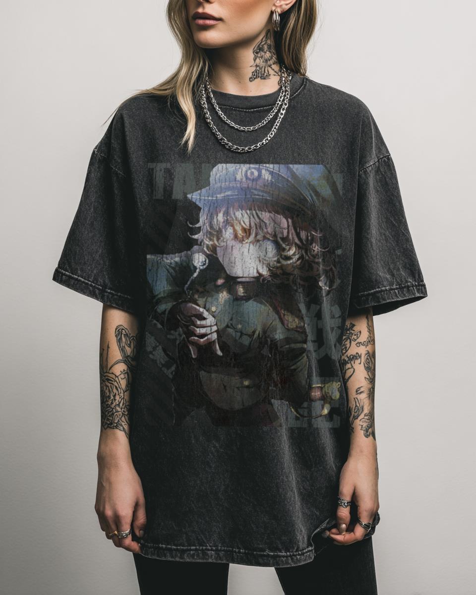 Tanya Degurechaff Urban Print T-Shirt | Youjo Senki Anime Tee