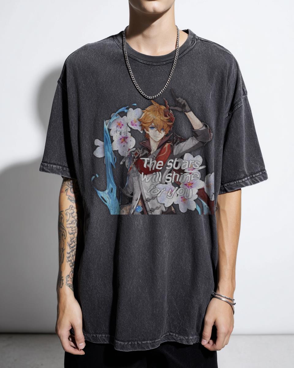 Tartaglia Childe Genshin Impact Gaming Anime Tee