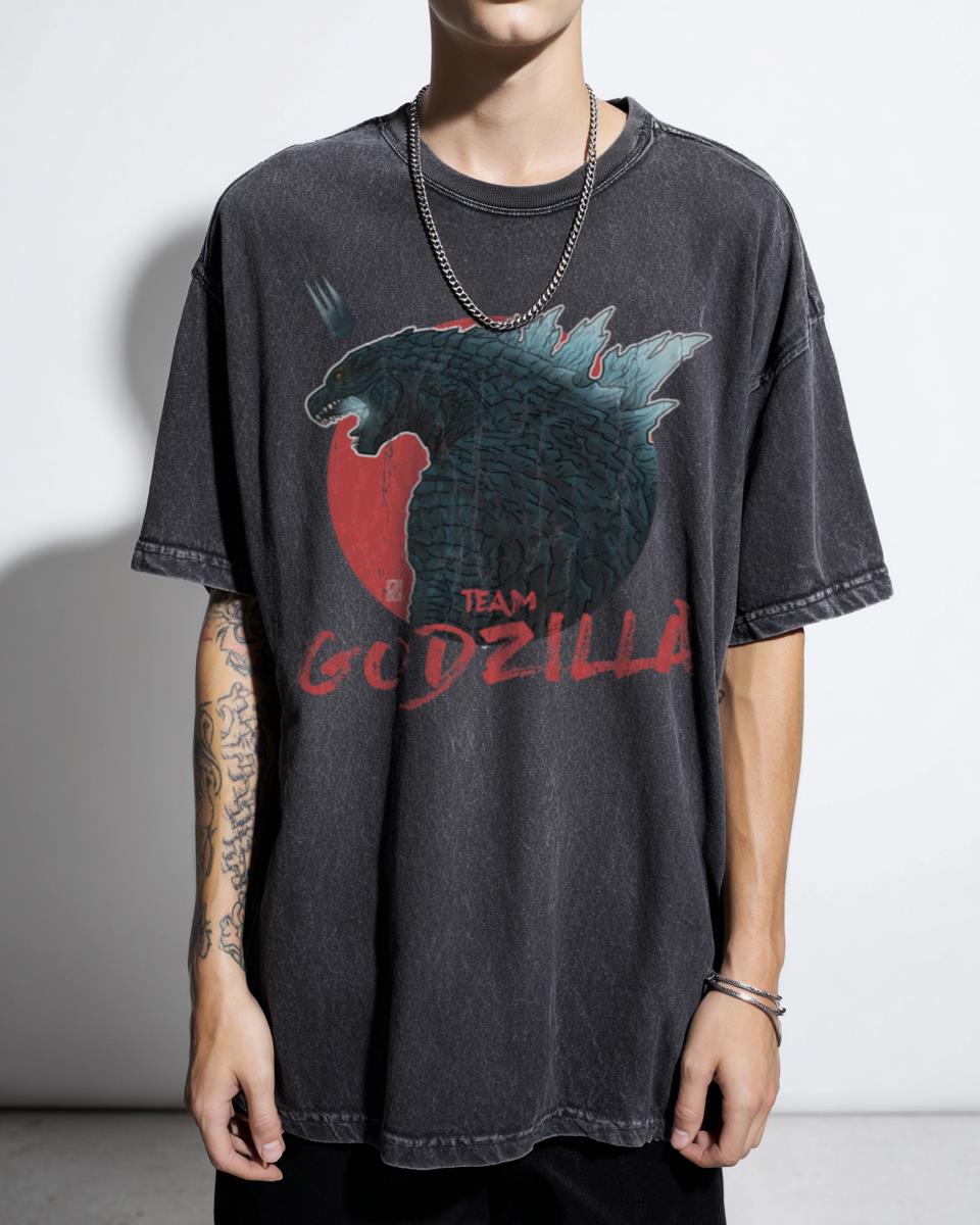 Team Lizard Kaiju Monster Graphic T-Shirt - Atomic Dinosaur Sci-Fi Movie Unisex