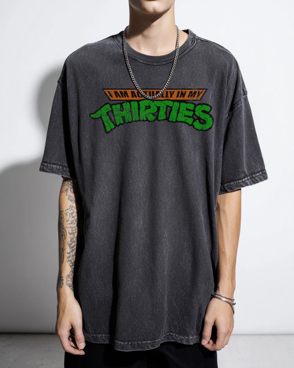 Teenage Mutant Ninja Thirties Hardcore TMNT Acidwash Tee