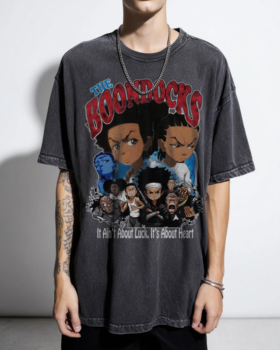 The Boondocks Huey & Riley Freeman T-Shirt - Animated Comedy Sitcom Anime