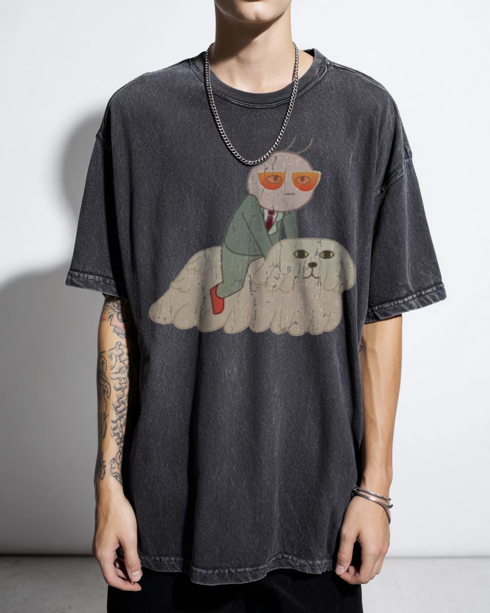 The Midnight Gospel Glasses Man & Charlotte Psychedelic T-Shirt - Cartoon Anime Fan