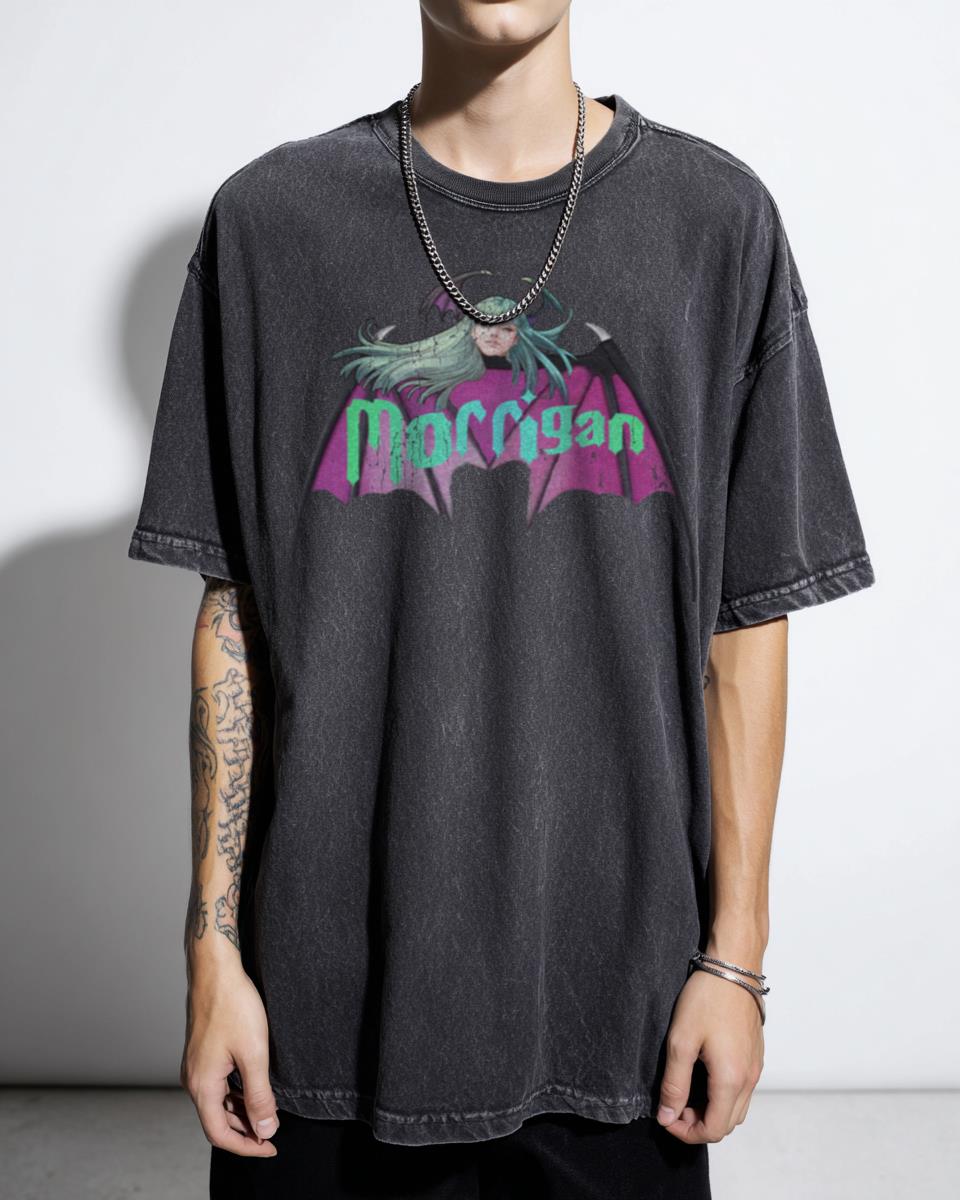 The Morrigan 90s Anime Comic Books Gaming T-Shirt - Retro Succubus Vampire Fan Unisex