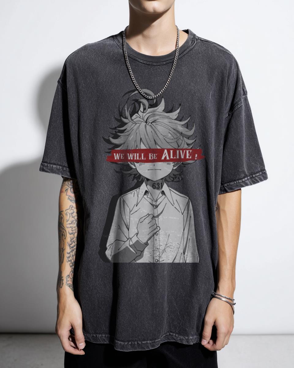 The Promised Neverland We Will Be Alive Anime Tee