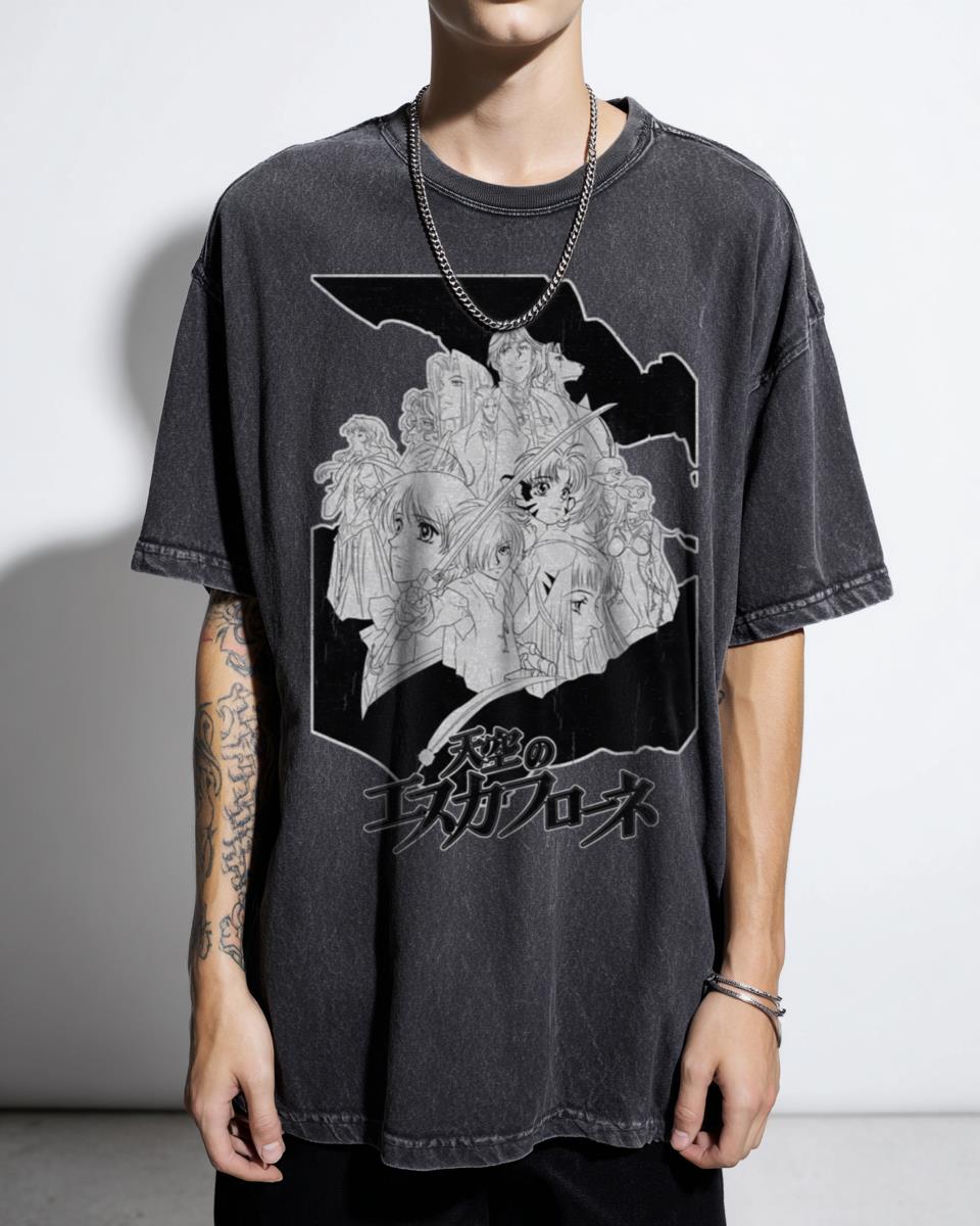 The Vision of Escaflowne Retro Anime T-Shirt - 90s Mecha Fantasy Art