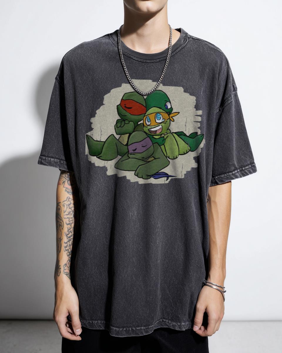 TMNT Brothers Teenage Mutant Ninja Turtles T-Shirt - Classic Cartoon Fan