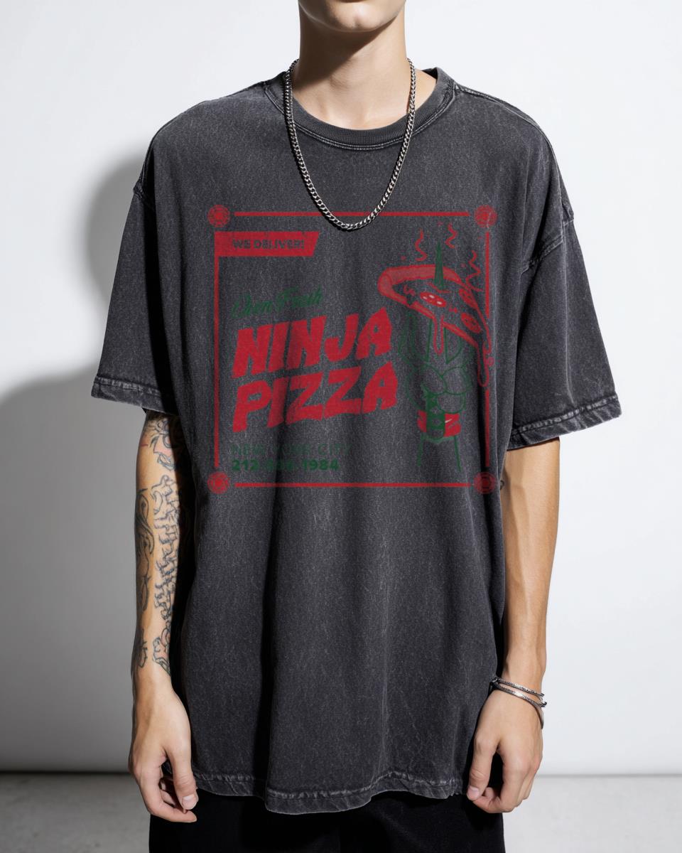 TMNT Raphael T-Shirt | Pizza Delivery Ninja Turtle Graphic