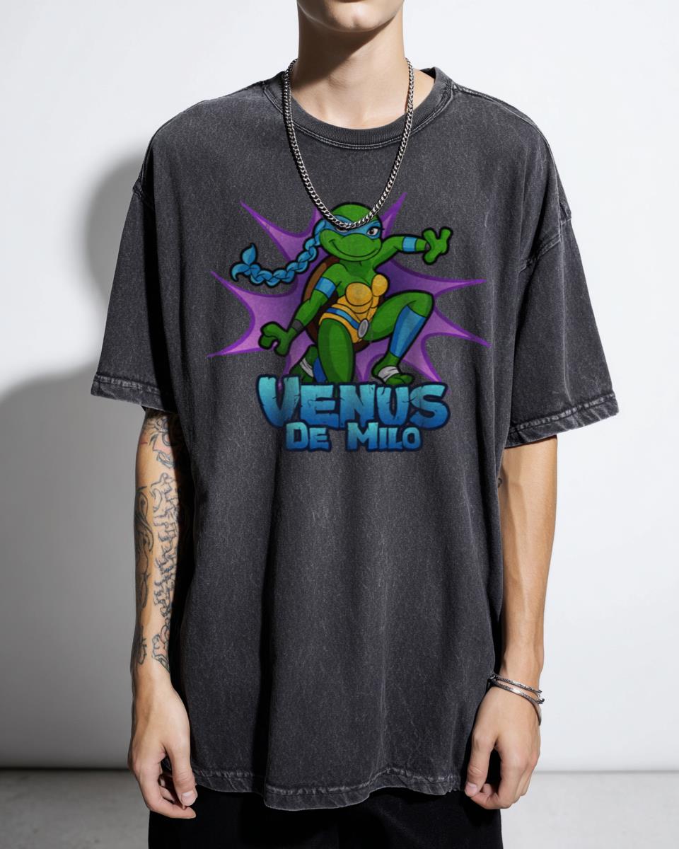 TMNT Venus De Milo T-Shirt - Female Ninja Turtle Retro Cartoon