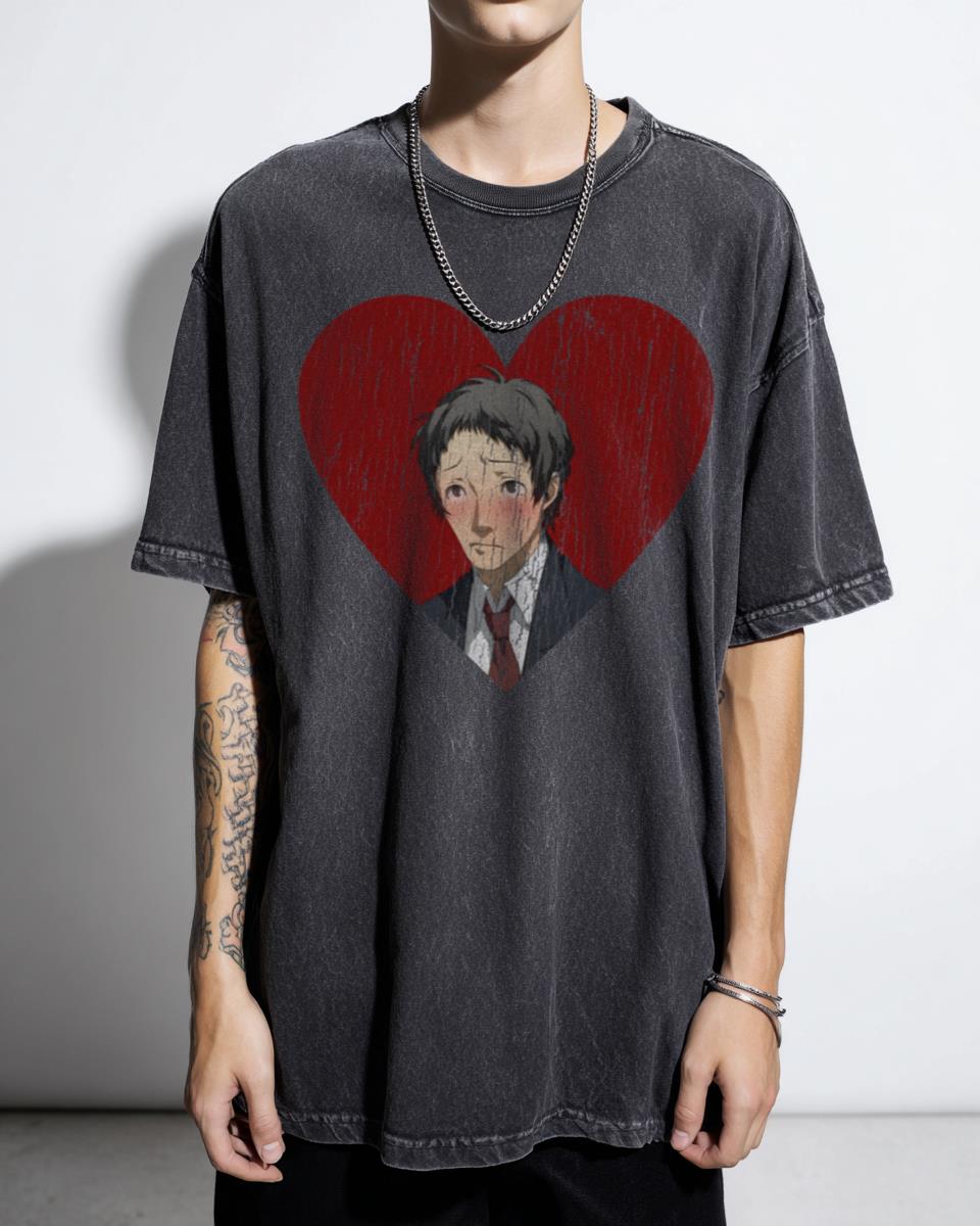 Tohru Adachi Persona 4 Tee | Blushing Heart Anime Art