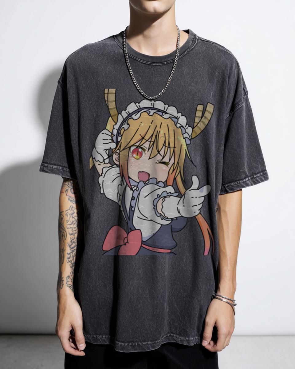 Tohru Flipped Pointing T-Shirt | Maid Dragon Anime Tee