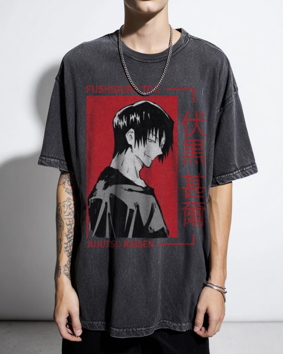 Toji Jujutsu Kaisen Anime Tee | Megumi Sukuna Fan Art