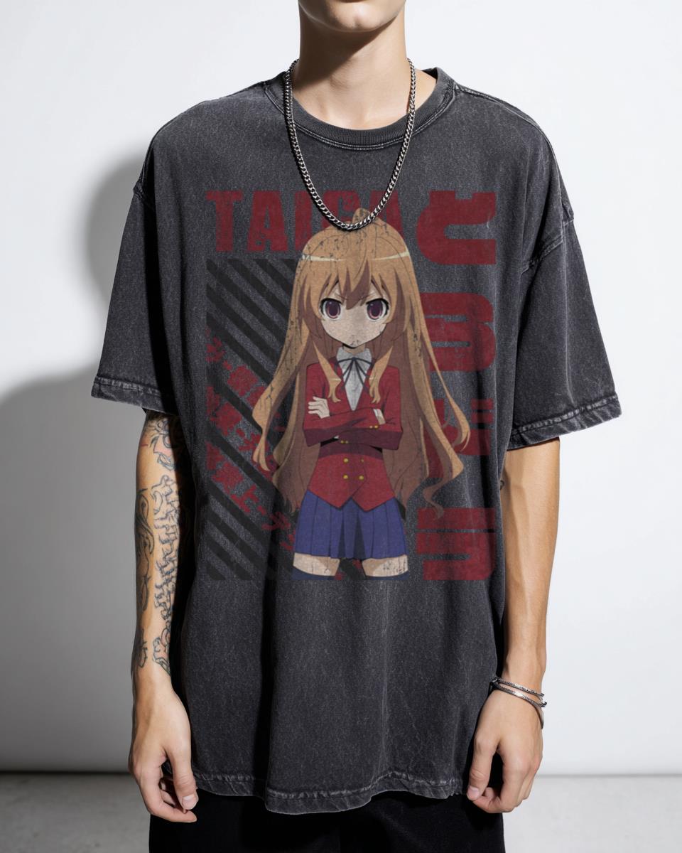 Toradora! Taiga Aisaka Anime Girl T-Shirt - Kawaii Waifu Manga Fan