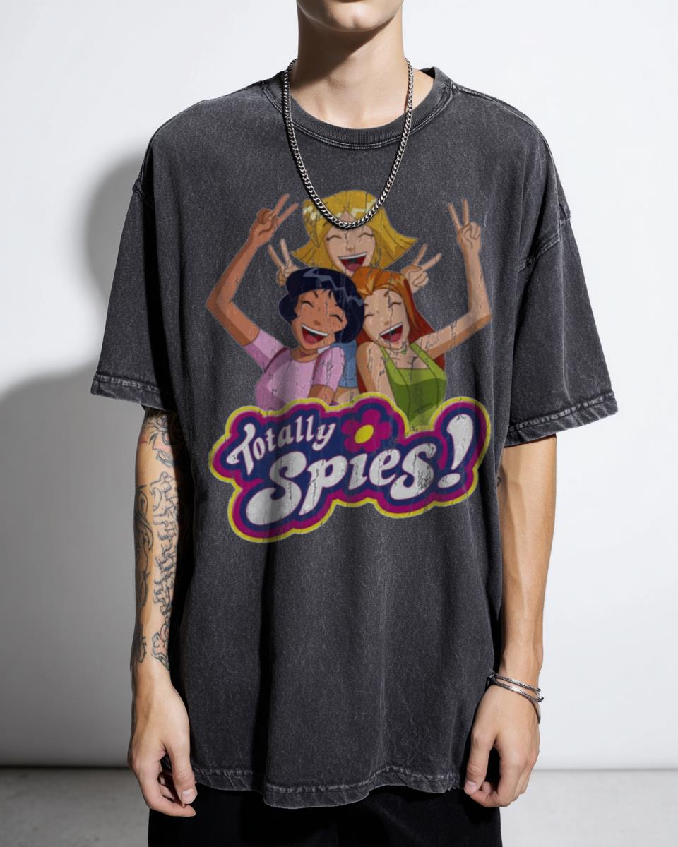 Totally Spies Peace Sign T-Shirt - Retro Cartoon Childhood TV Show