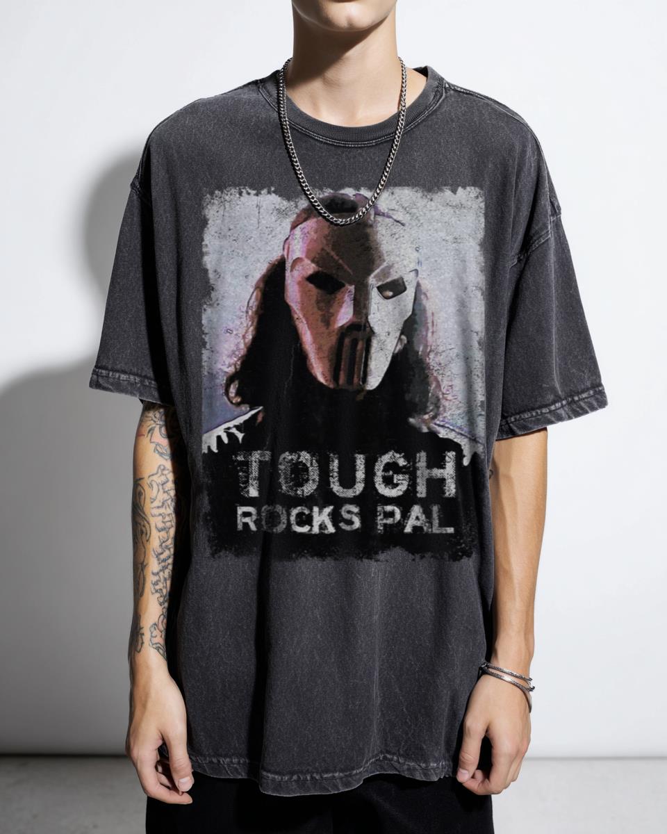 Tough Rocks Pal 90s Teenage Mutant Ninja Turtles T-Shirt - Casey Jones Hockey Vigilante Fan Tee