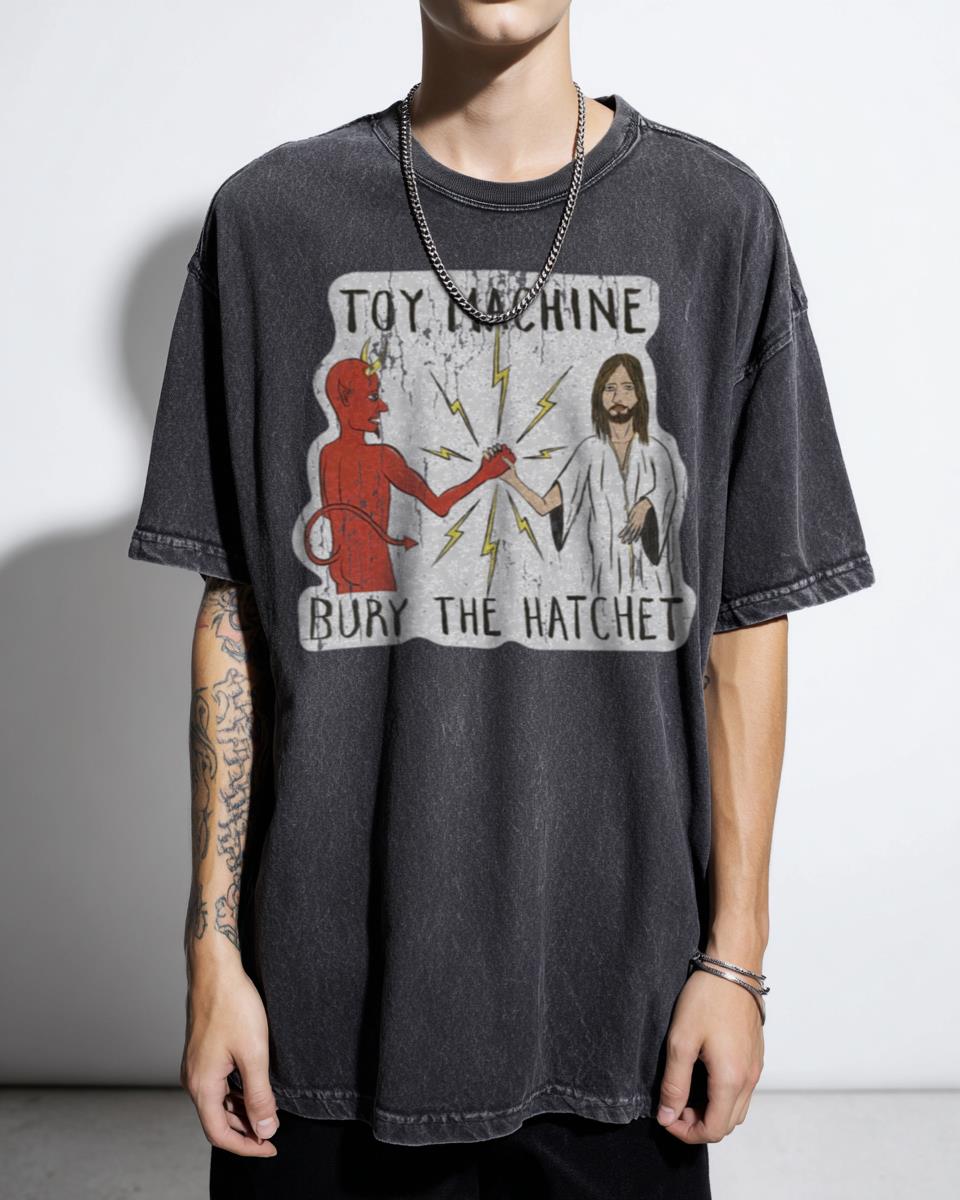 Toy Machine Bury the Hatchet Vintage Skate T-Shirt - 90s Old School Skateboard