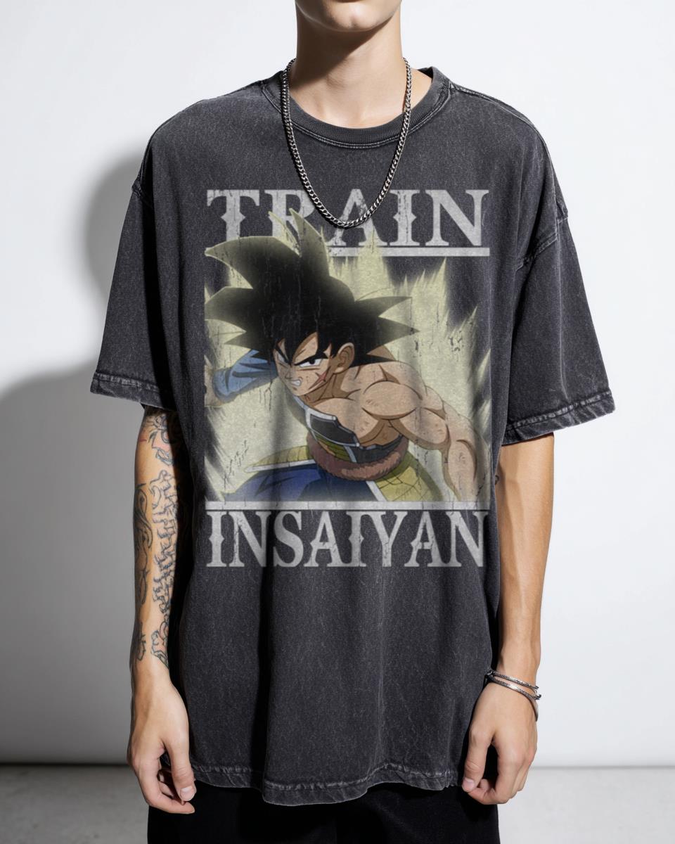 Train Insaiyan Bardock Broly Movie DBZ Gym T-Shirt - Super Saiyan Fitness Anime