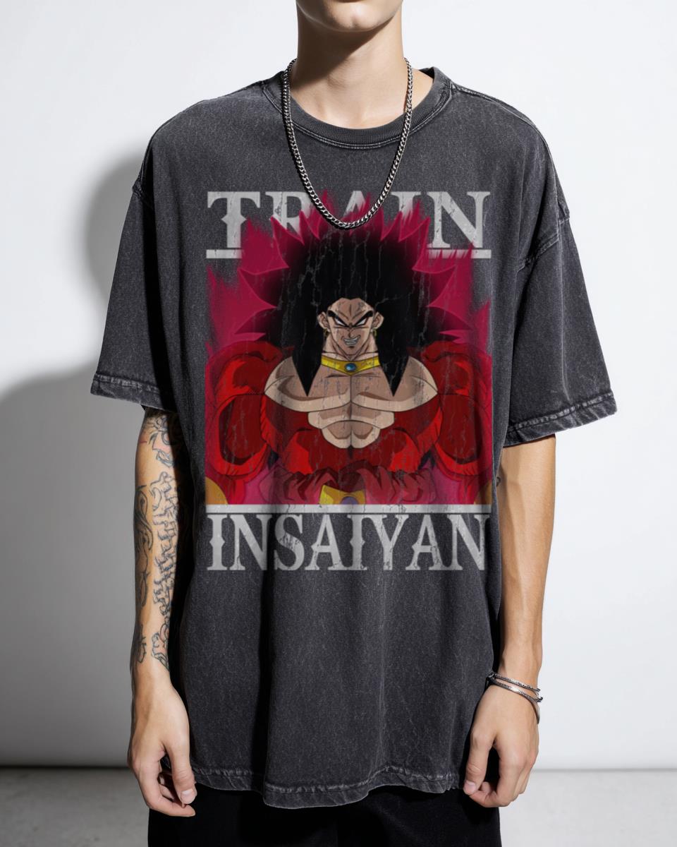 Train Insaiyan Broly Super Saiyan 4 DBZ Gym T-Shirt - Dragon Ball Heroes Fitness Fan Unisex
