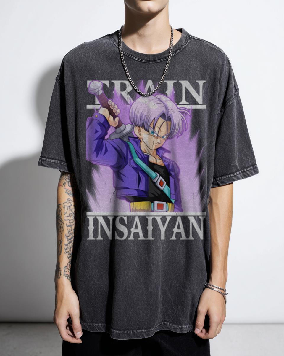 Train Insaiyan Future Trunks DBZ Gym T-Shirt - Dragon Ball Super Fitness Fan Unisex