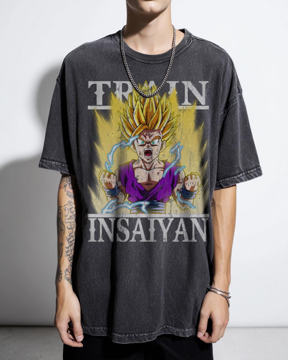 Train Insaiyan Teen Gohan Super Saiyan 2 DBZ Gym T-Shirt - Dragon Ball Fitness Fan Unisex