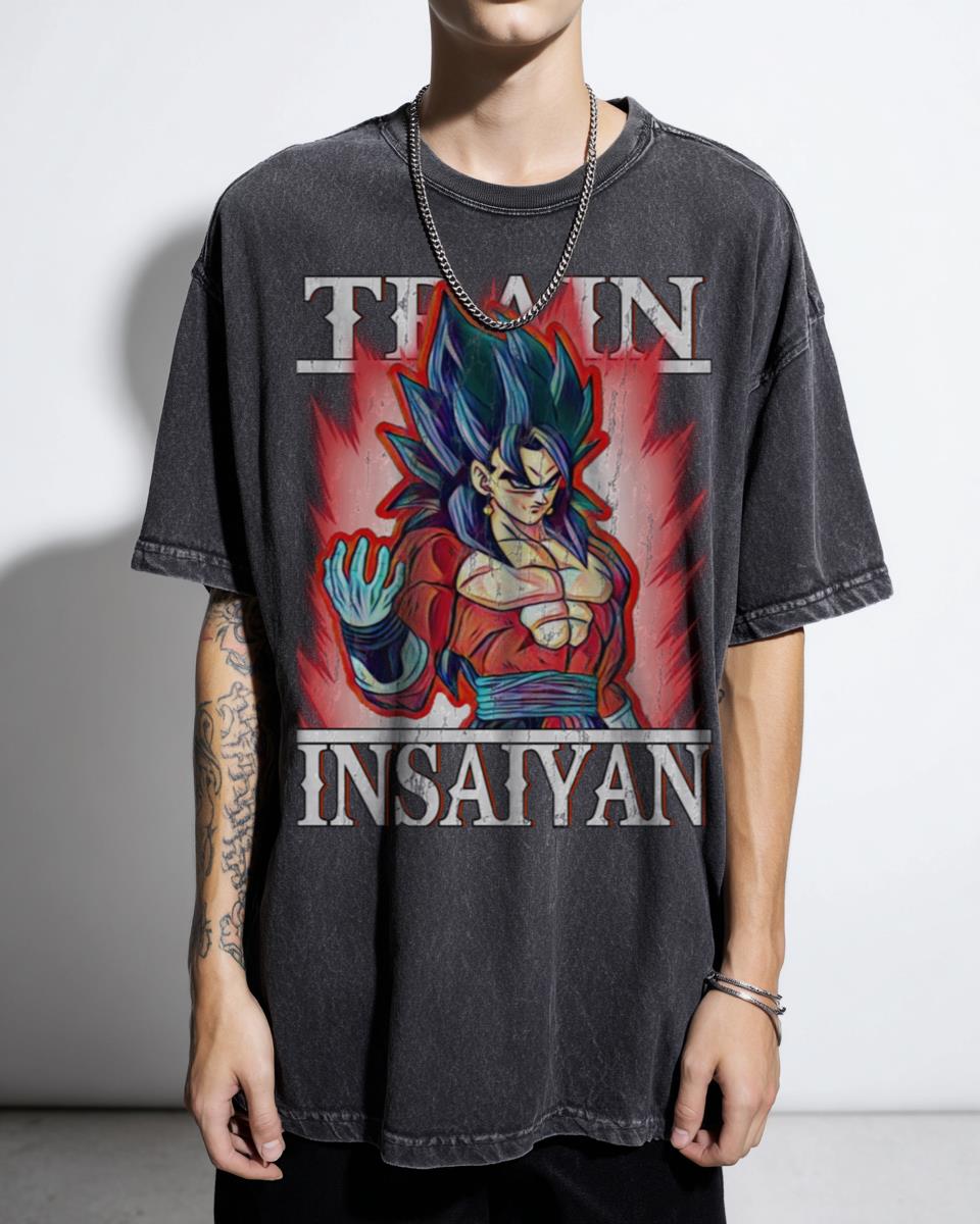 Train Insaiyan Vegetto Super Saiyan 4 Anime T-Shirt - Dragon Ball GT Gym