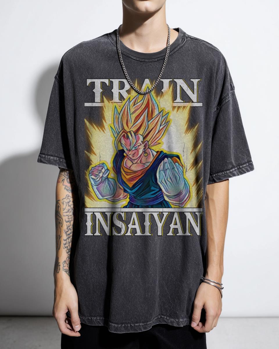 Train Insaiyan Vegetto Super Saiyan Anime T-Shirt - Dragon Ball Z Gym